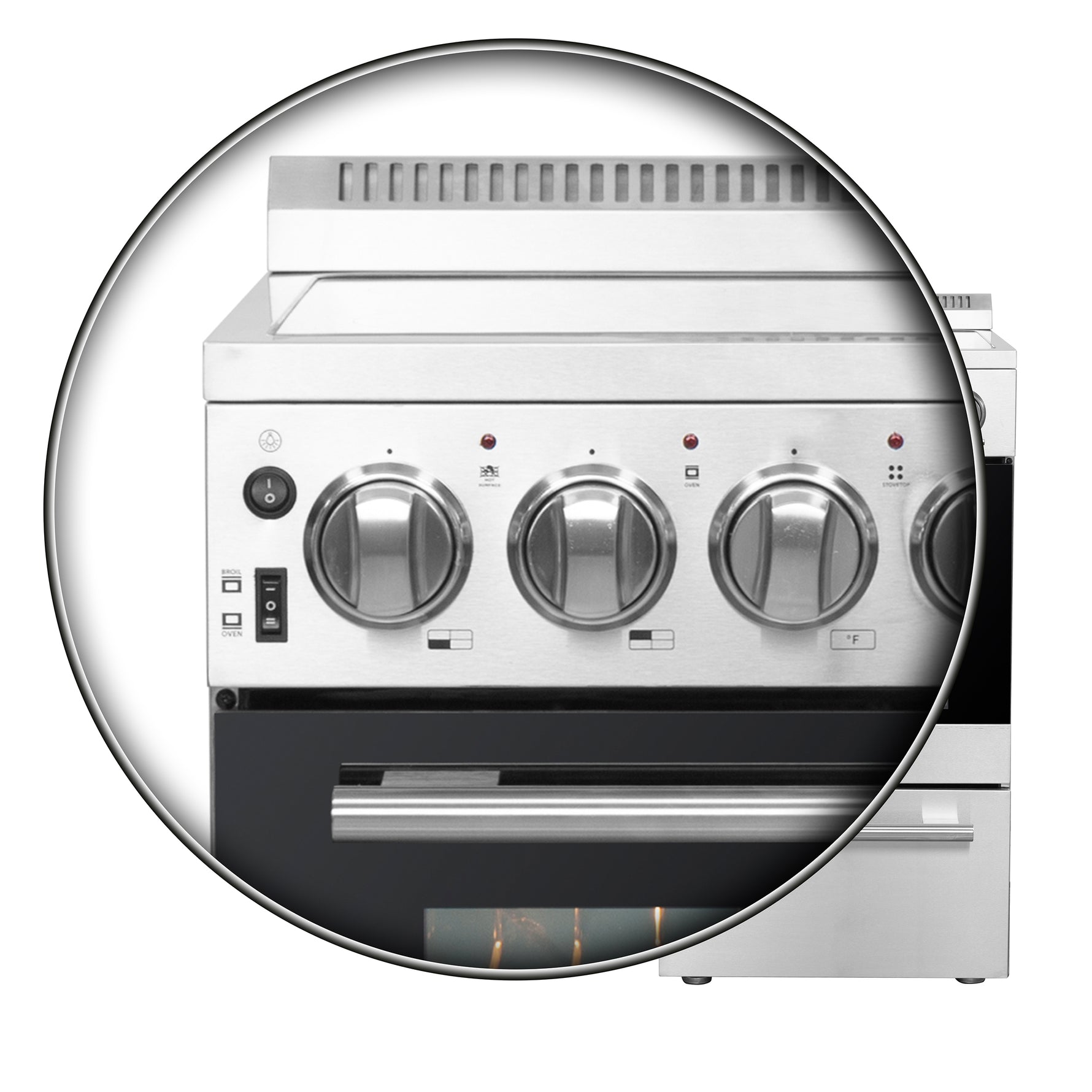 Forno Pallerano 20-Inch Freestanding Electric Range, Canada Version, Plug and Cord Included - BonPrix Électroménagers