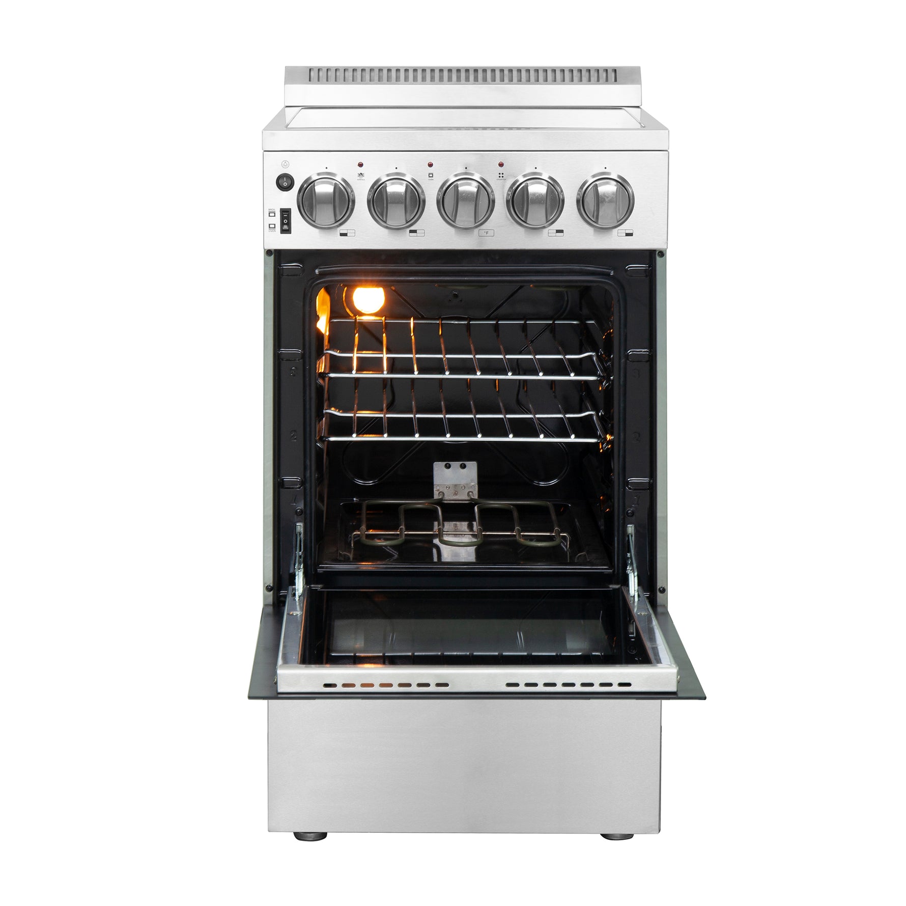 Forno Pallerano 20-Inch Freestanding Electric Range, Canada Version, Plug and Cord Included - BonPrix Électroménagers