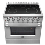 Forno Galiano 36-Inch Freestanding Electric Range, True Convection, Energy Efficient - BonPrix Électroménagers