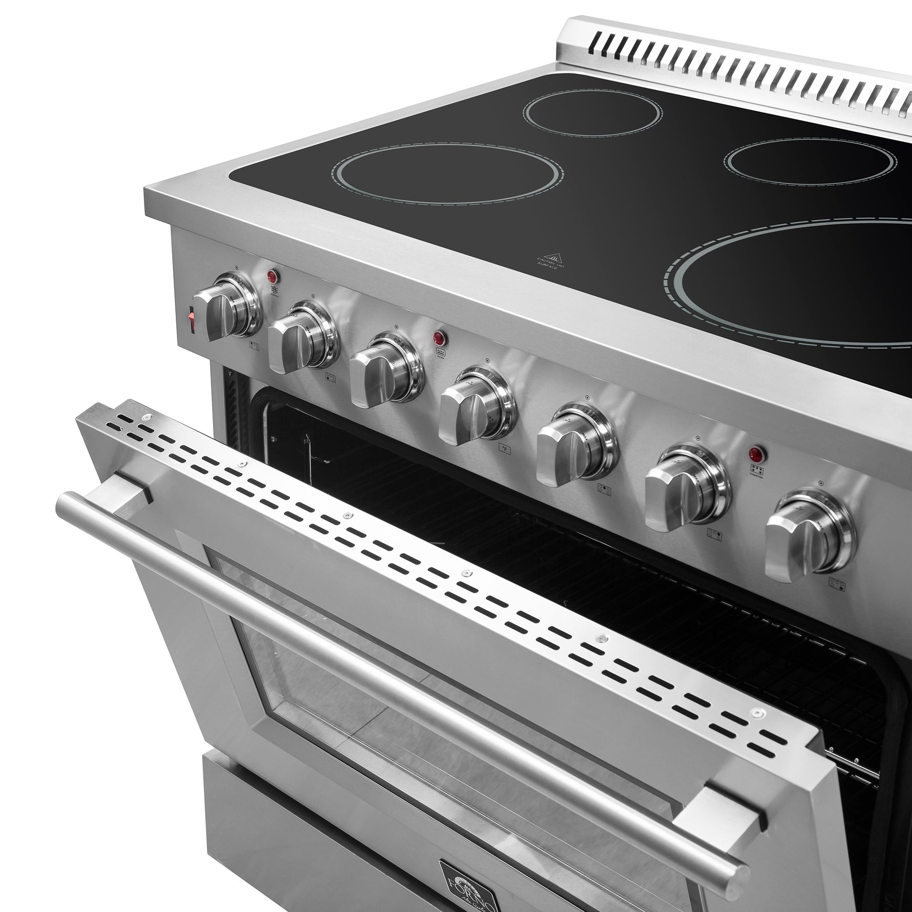 Forno Galiano 36-Inch Freestanding Electric Range, True Convection, Energy Efficient - BonPrix Électroménagers