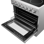 Forno Galiano 36-Inch Freestanding Electric Range, True Convection, Energy Efficient - BonPrix Électroménagers