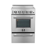 Forno Loiano 24-Inch Freestanding Electric Range, Canada Version, No Rotisserie Function, Plug and Cord Included - BonPrix Électroménagers