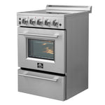 Forno Loiano 24-Inch Freestanding Electric Range, Canada Version, No Rotisserie Function, Plug and Cord Included - BonPrix Électroménagers
