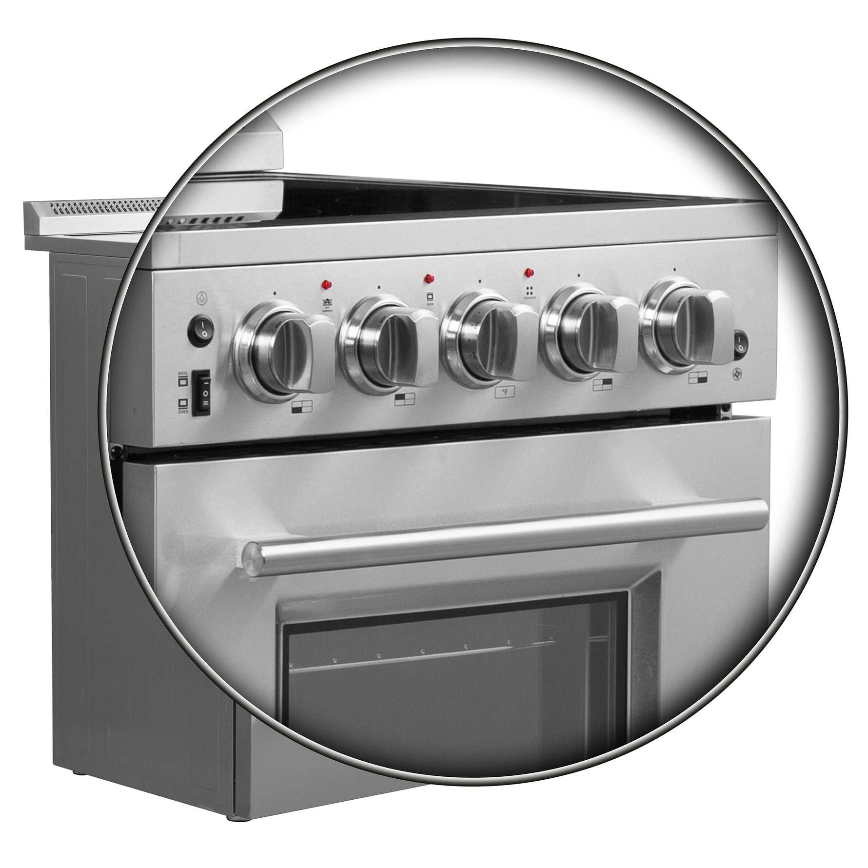 Forno Loiano 24-Inch Freestanding Electric Range, Canada Version, No Rotisserie Function, Plug and Cord Included - BonPrix Électroménagers