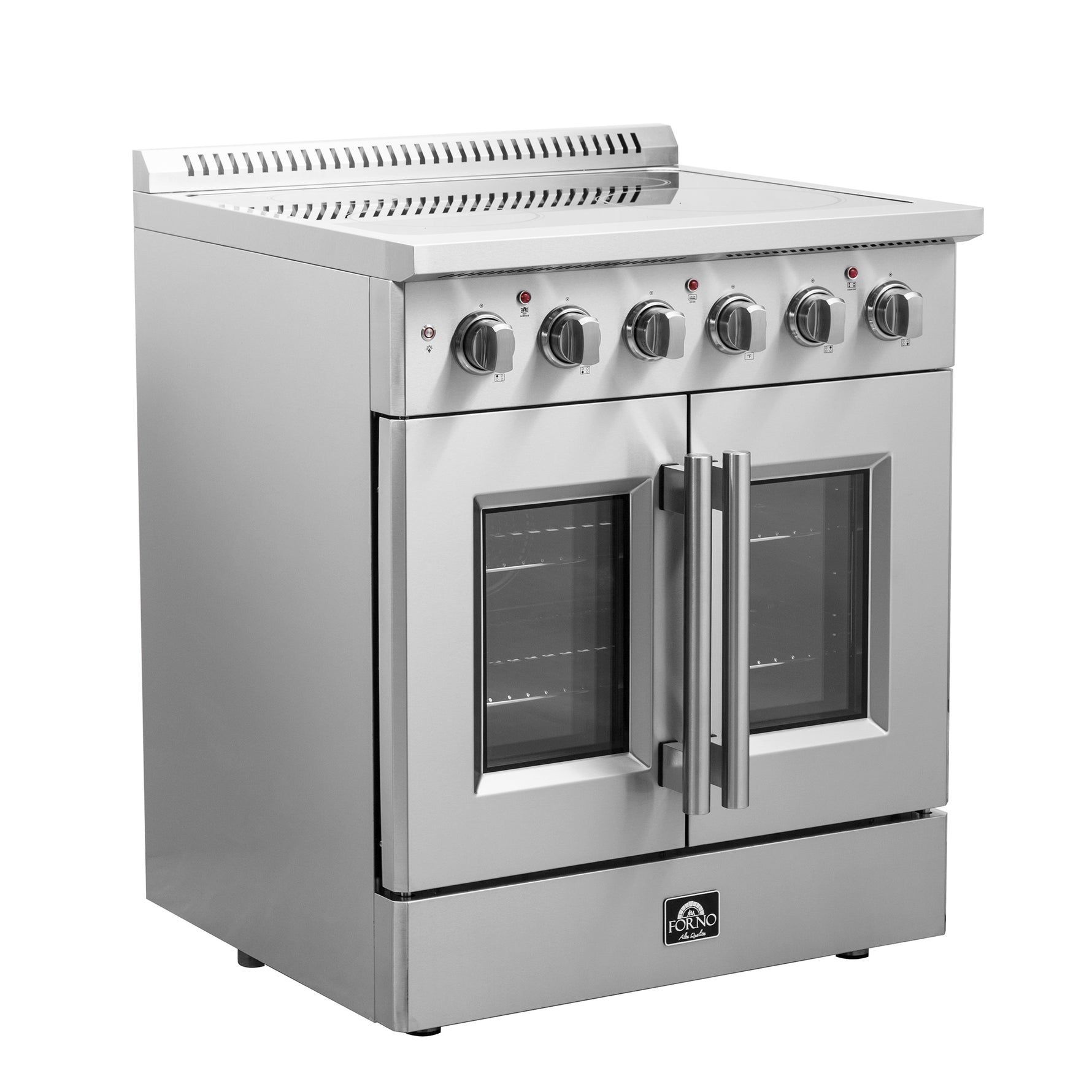 Forno Galiano 30-Inch Freestanding French Door Electric Range, True Convection, Energy Efficient - BonPrix Électroménagers