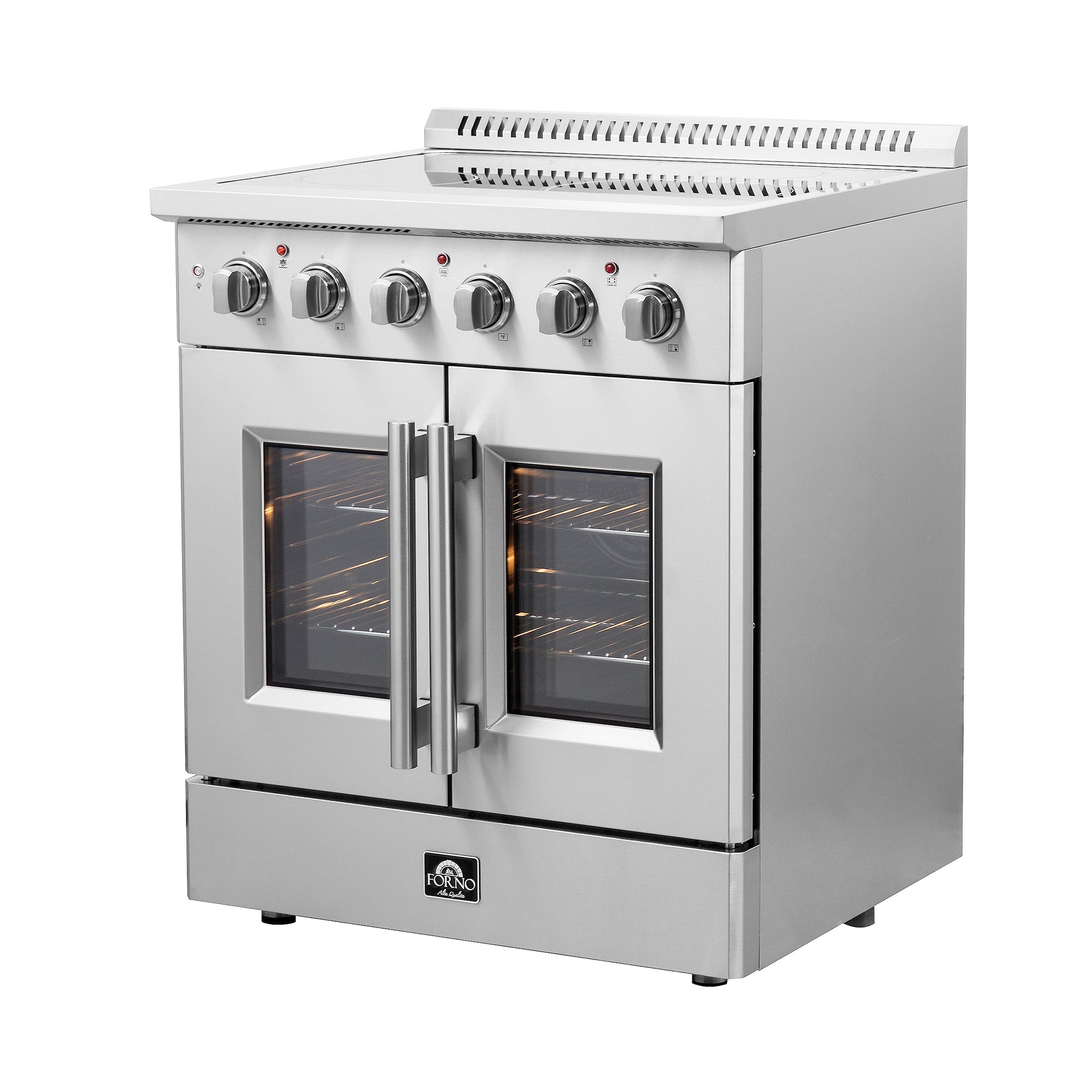 Forno Galiano 30-Inch Freestanding French Door Electric Range, True Convection, Energy Efficient - BonPrix Électroménagers