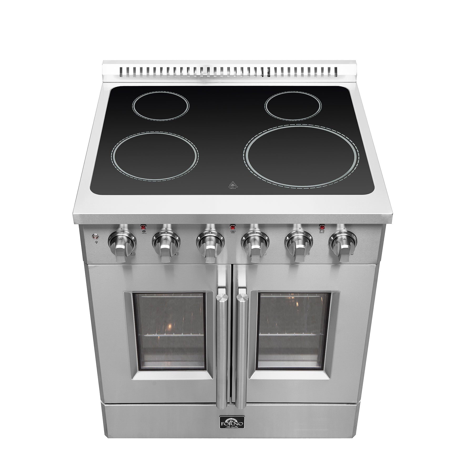 Forno Galiano 30-Inch Freestanding French Door Electric Range, True Convection, Energy Efficient - BonPrix Électroménagers