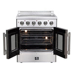 Forno Galiano 30-Inch Freestanding French Door Electric Range, True Convection, Energy Efficient - BonPrix Électroménagers