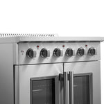 Forno Galiano 30-Inch Freestanding French Door Electric Range, True Convection, Energy Efficient - BonPrix Électroménagers