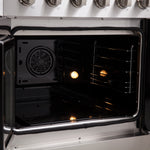 Forno Galiano 30-Inch Freestanding French Door Electric Range, True Convection, Energy Efficient - BonPrix Électroménagers