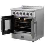 Forno Galiano 30-Inch Freestanding French Door Electric Range, True Convection, Energy Efficient - BonPrix Électroménagers