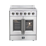 Forno Galiano 30-Inch Freestanding French Door Electric Range, True Convection, Energy Efficient - BonPrix Électroménagers
