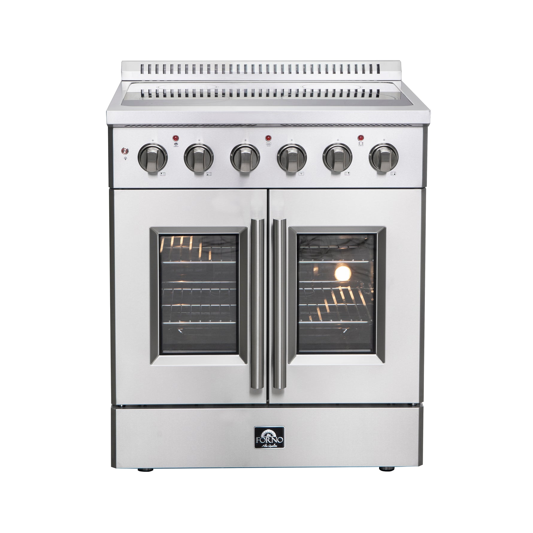 Forno Galiano 30-Inch Freestanding French Door Electric Range, True Convection, Energy Efficient - BonPrix Électroménagers