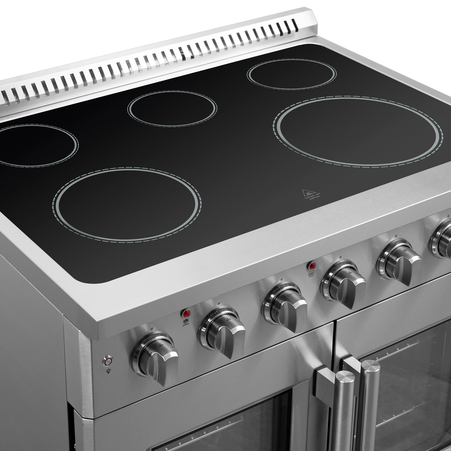 Forno Galiano 36-Inch Freestanding French Door Electric Range, True Convection, Energy Efficient - BonPrix Électroménagers