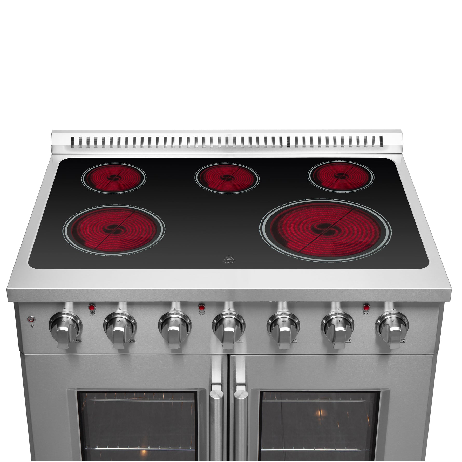 Forno Galiano 36-Inch Freestanding French Door Electric Range, True Convection, Energy Efficient - BonPrix Électroménagers