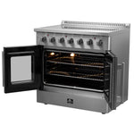 Forno Galiano 36-Inch Freestanding French Door Electric Range, True Convection, Energy Efficient - BonPrix Électroménagers