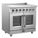 Forno Massimo 36-Inch Freestanding French Door Electric Range, True Convection Oven - BonPrix Électroménagers