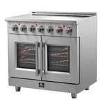 Forno Massimo 36-Inch Freestanding French Door Electric Range, True Convection Oven - BonPrix Électroménagers