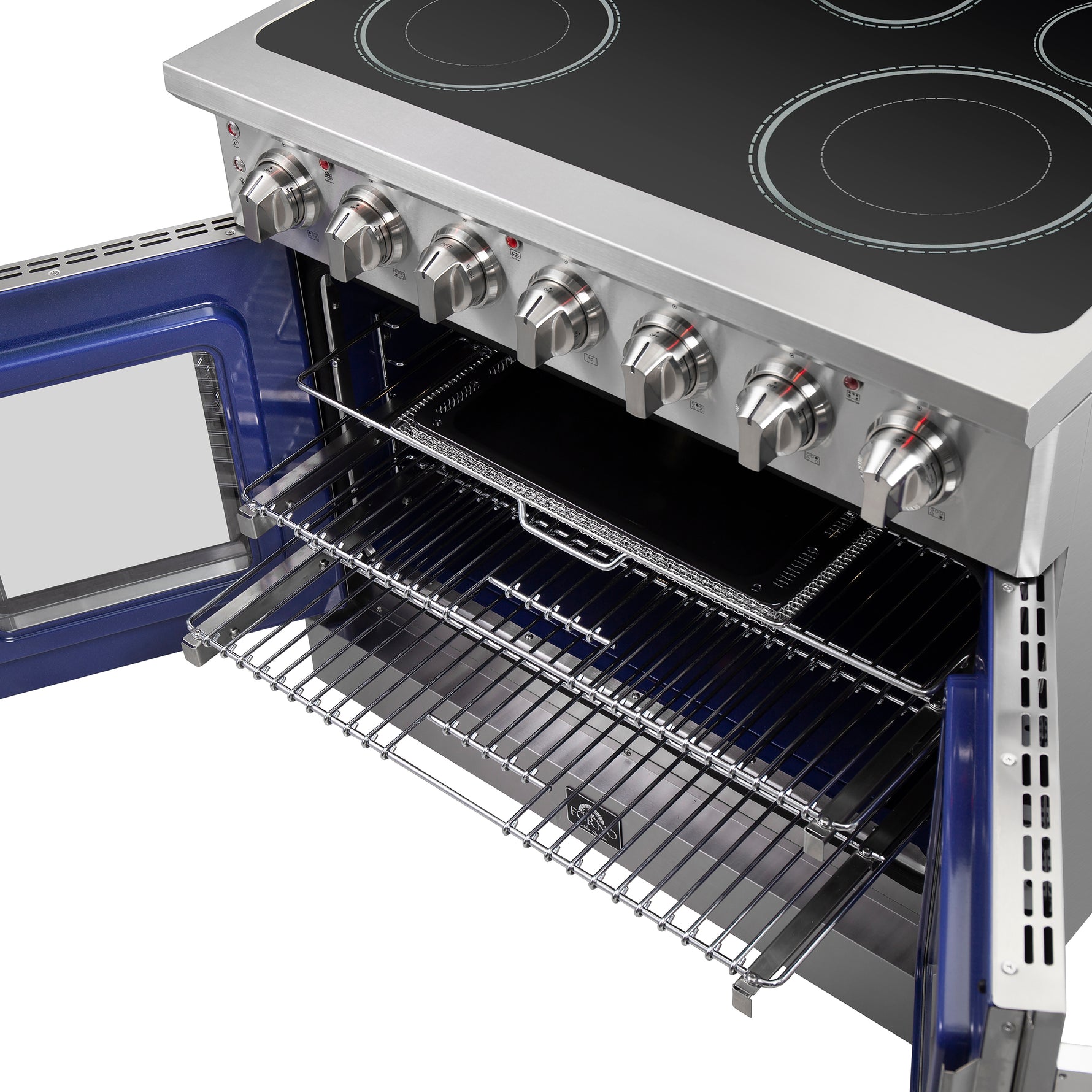 Forno Massimo 36-Inch Freestanding French Door Electric Range, True Convection Oven - BonPrix Électroménagers