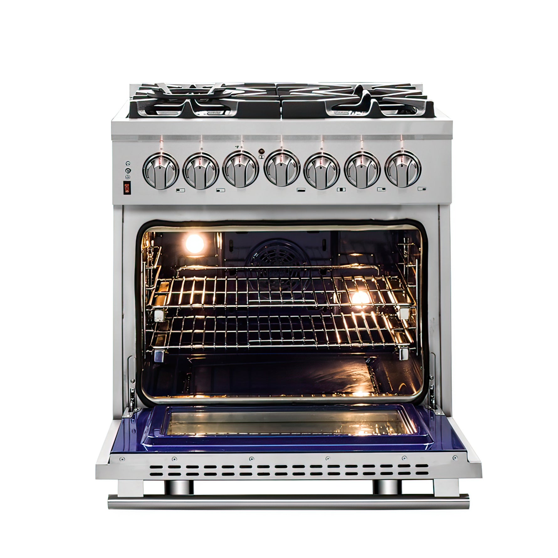 Forno Massimo 30-Inch Freestanding Dual Fuel Range, 4 Burners, Double Convection Ovens - BonPrix Électroménagers