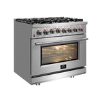 Forno Massimo 30-Inch Freestanding Dual Fuel Range, 4 Burners, Double Convection Ovens - BonPrix Électroménagers