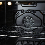 Forno Leonardo 30-Inch Stainless Steel Gas Range, 5 Sealed Burners (Totaling 39,500 BTU), 5 cu.ft. Convection Oven, Continuous Cast Iron Grates, Black Enamel Interior, Auto Re-Ignition, LP Conversion Kit Included - BonPrix Électroménagers