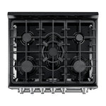 Forno Leonardo Espresso 30-Inch Black Gas Range, 5 Burners, 39,500 BTU, 5 cu.ft Convection Oven - BonPrix Électroménagers