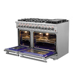 Forno Massimo 48-Inch Freestanding Dual Fuel Range, 8 Burners, Double Convection Ovens - BonPrix Électroménagers