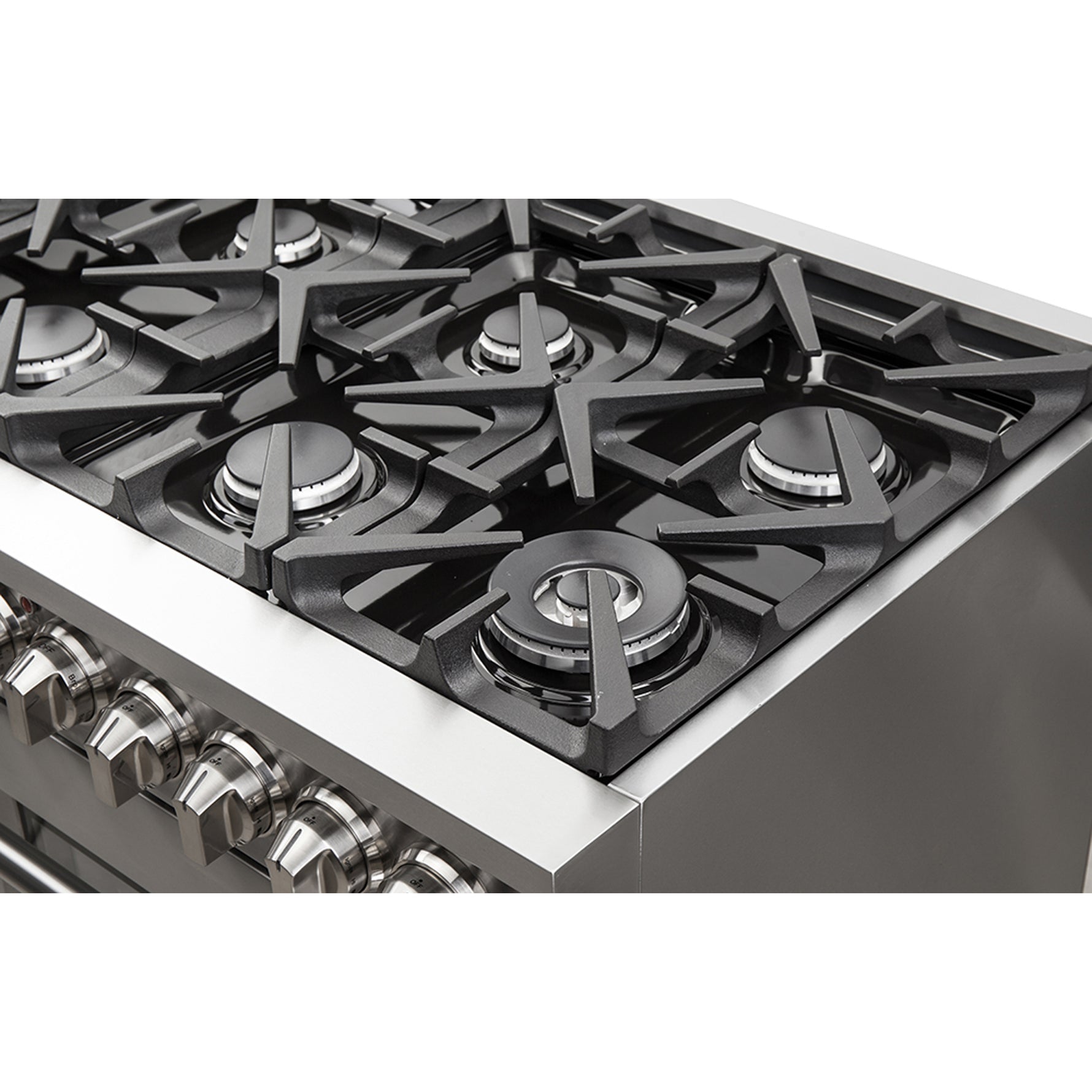 Forno Massimo 48-Inch Freestanding Dual Fuel Range, 8 Burners, Double Convection Ovens - BonPrix Électroménagers