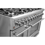 Forno Massimo 48-Inch Freestanding Dual Fuel Range, 8 Burners, Double Convection Ovens - BonPrix Électroménagers