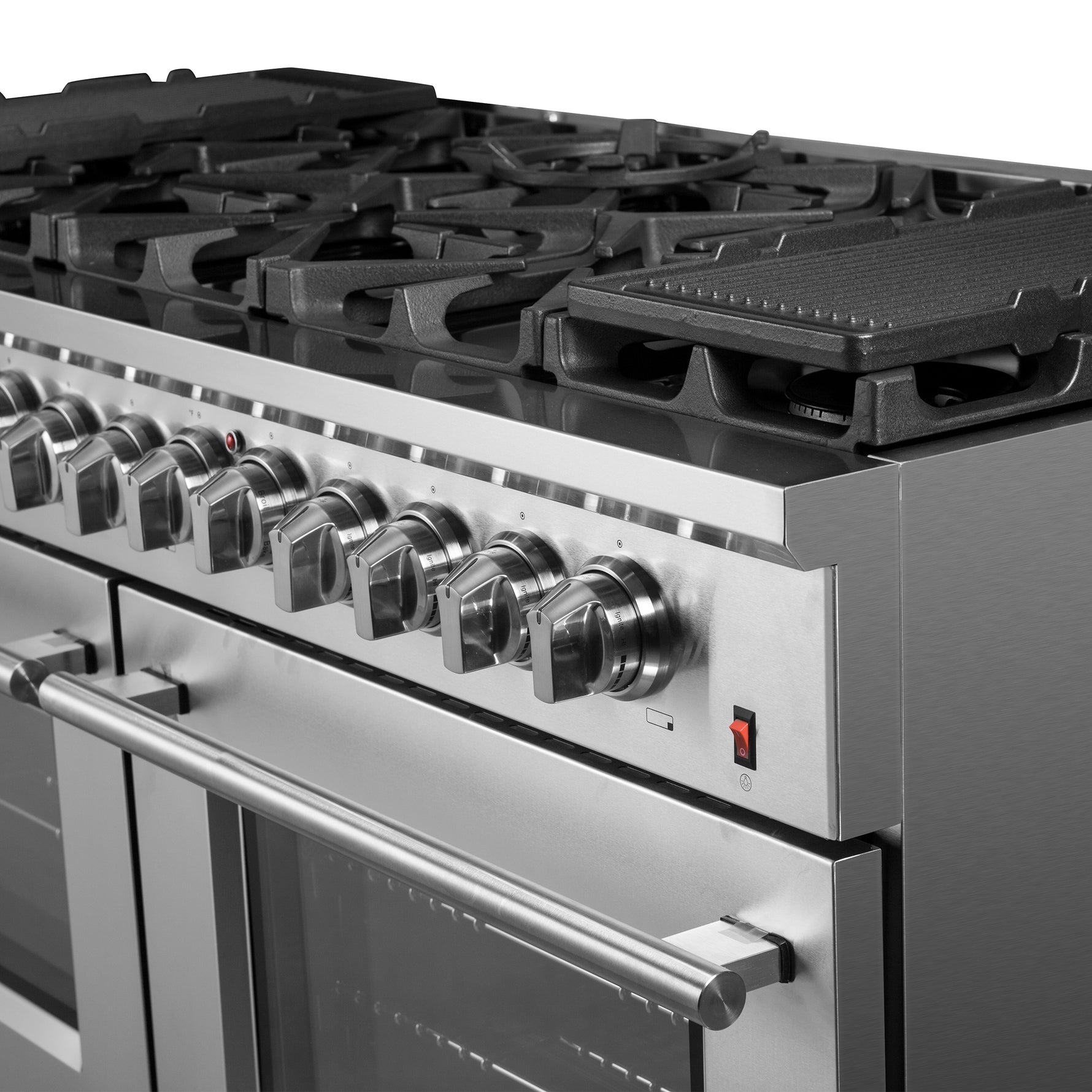 Forno Massimo 60-Inch Freestanding Dual Fuel Range, 10 Burners, Double Convection Ovens - BonPrix Électroménagers