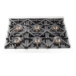 Forno Capriasca 36-Inch Freestanding Dual Fuel Range, 6 Burners, True Convection Oven - BonPrix Électroménagers