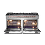 Forno Capriasca 60-Inch Freestanding Dual Fuel Range, 10 Burners, True Convection Oven - BonPrix Électroménagers