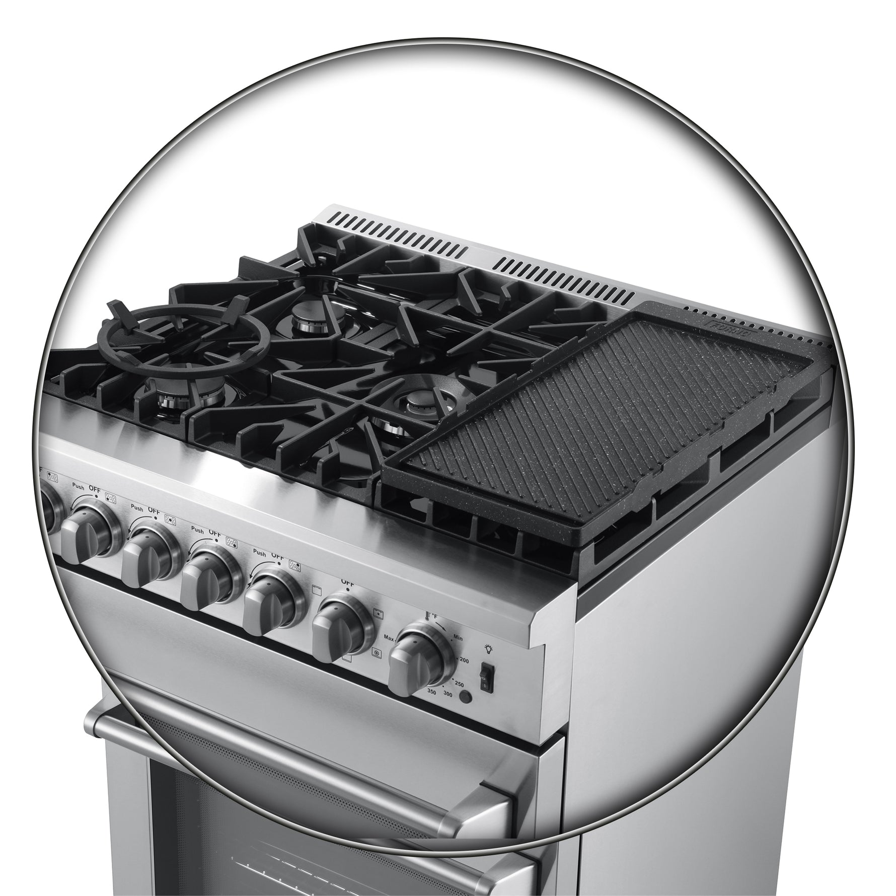 Forno Lazio 30-Inch Freestanding Dual Fuel Range, 4 Burners, True Convection Oven - BonPrix Électroménagers