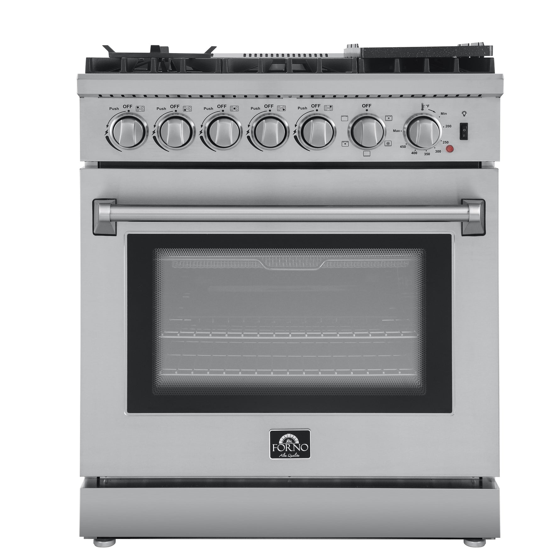 Forno Lazio 30-Inch Freestanding Dual Fuel Range, 4 Burners, True Convection Oven - BonPrix Électroménagers