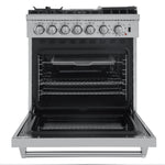 Forno Lazio 30-Inch Freestanding Dual Fuel Range, 4 Burners, True Convection Oven - BonPrix Électroménagers