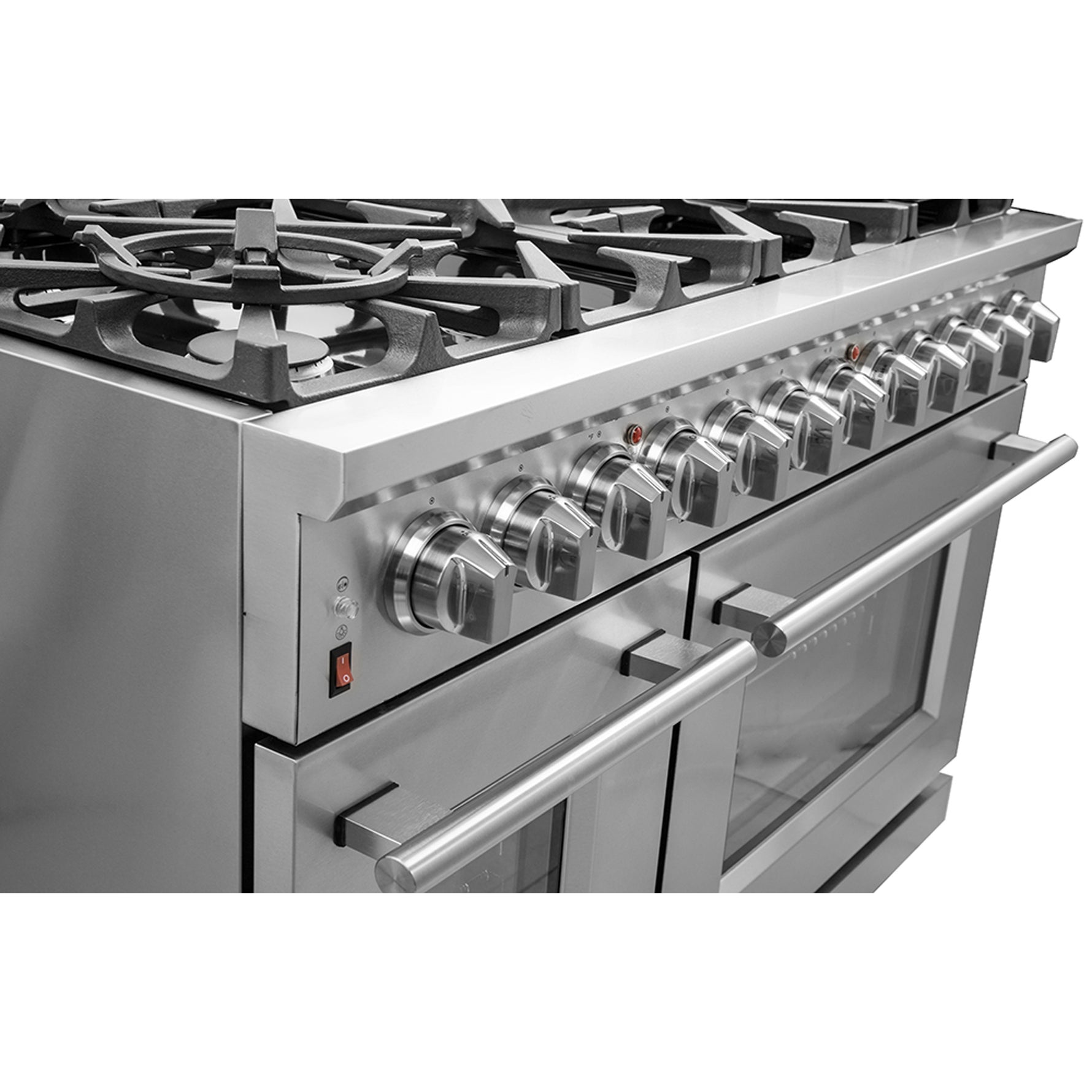 Forno Massimo 48-Inch Freestanding Gas Range, 8 Burners, True Convection Oven - BonPrix Électroménagers
