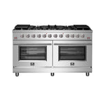 Forno Massimo 60-Inch Freestanding Gas Range, 10 Burners, True Convection Oven - BonPrix Électroménagers
