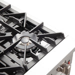 Forno Galiano 36-Inch Freestanding Gas Range, Stainless Steel, 6 Burners, Energy Efficient - BonPrix Électroménagers