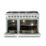 FORNO Premium 2-Piece Kitchen Bundle - Galiano 48" Gas Range, 60" Side-by-Side Refrigerator - FBDL-005-01CAUS - BonPrix Électroménagers