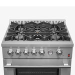 FORNO Premium 3-Piece Kitchen Bundle - 30" Gas Range, Bottom Freezer Refrigerator, Built-In Dishwasher, Stainless Steel - FBDL-012-01CAUS - BonPrix Électroménagers