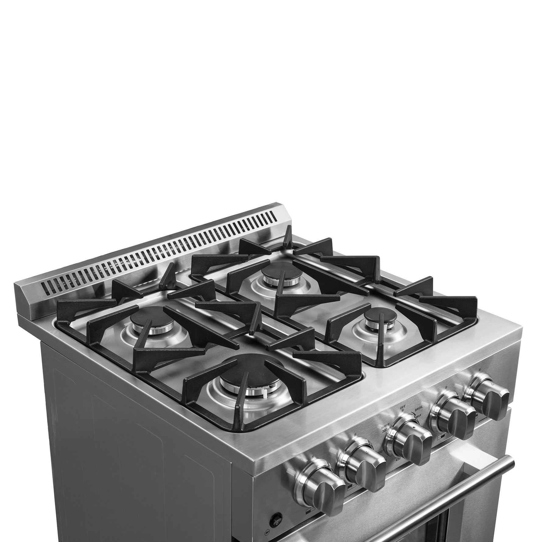 Forno Breno 24-Inch Freestanding Gas Range, Plug Included, Energy Efficient - BonPrix Électroménagers