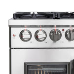 Forno Massimo 36-Inch Freestanding French Door Dual Fuel Range, 6 Burners, True Convection Oven - BonPrix Électroménagers