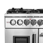Forno Massimo 48-Inch Freestanding French Door Dual Fuel Range, 8 Burners, True Convection Oven - BonPrix Électroménagers