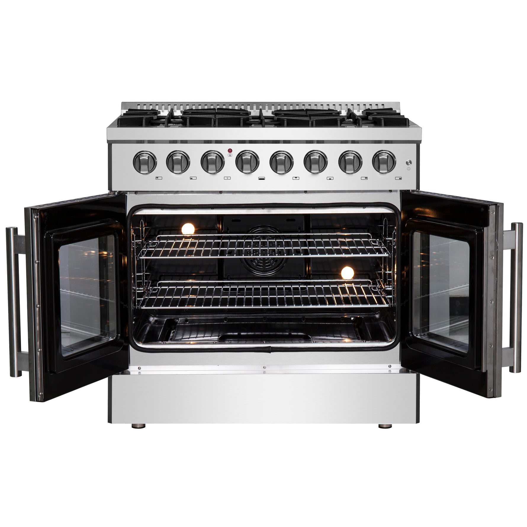 Forno Galiano 36" Freestanding French Door Dual Fuel Range - BonPrix Électroménagers