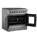 Forno Galiano 36" Freestanding French Door Dual Fuel Range - BonPrix Électroménagers
