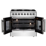 Forno Galiano 36" Freestanding French Door Dual Fuel Range - BonPrix Électroménagers