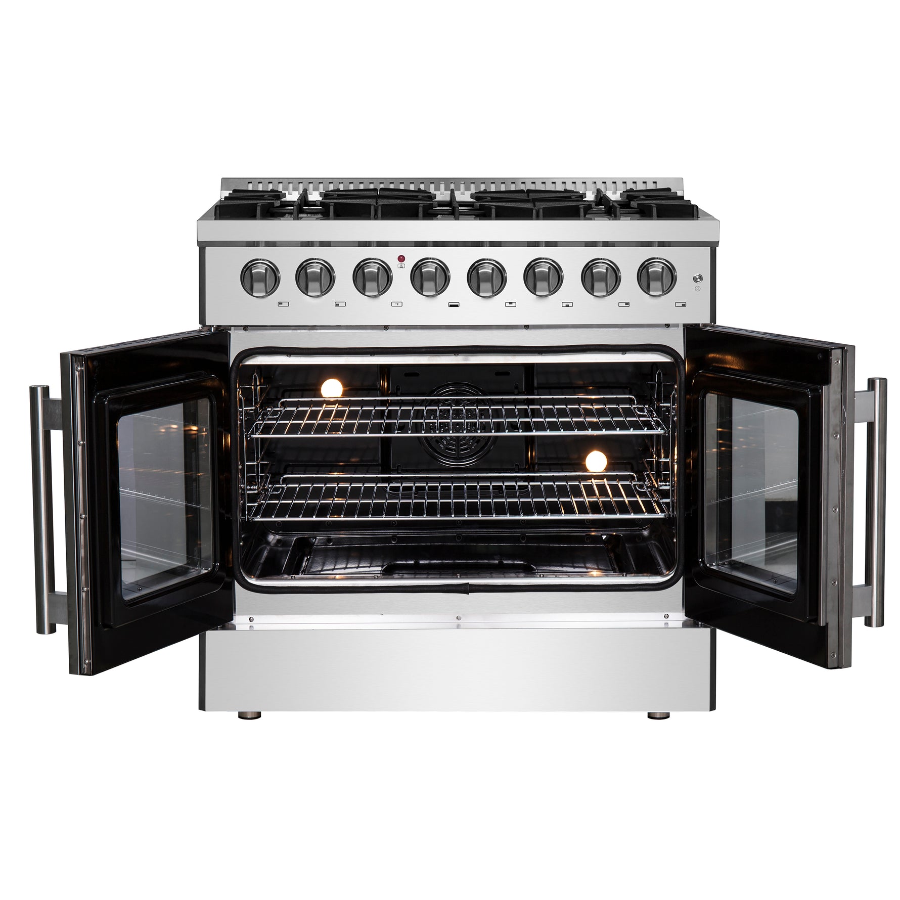 Forno Galiano 36" Freestanding French Door Dual Fuel Range - BonPrix Électroménagers