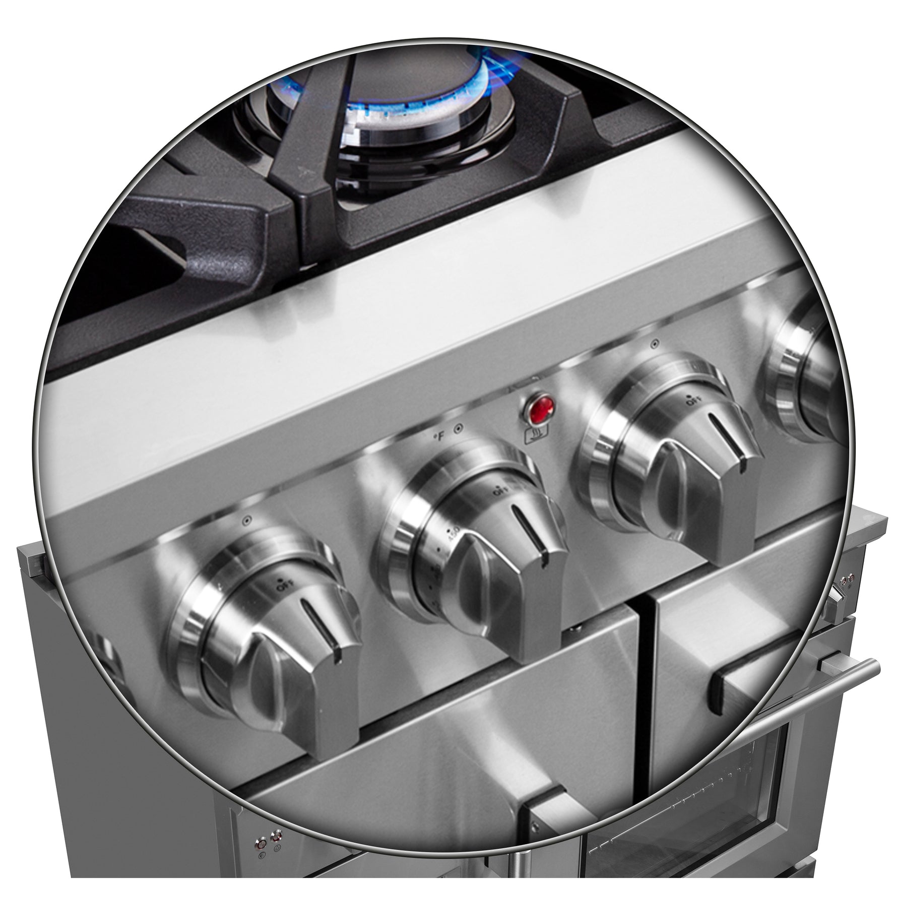 Forno Massimo 48-Inch Freestanding French Door Gas Range, 8 Burners, Convection Oven, Energy Efficient - BonPrix Électroménagers