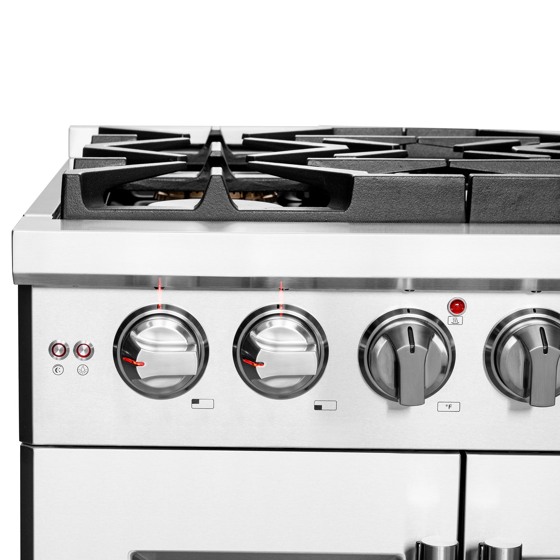 Forno Capriasca 30-Inch Freestanding French Door Gas Range, 4 Burners, Convection Oven, Energy Efficient - BonPrix Électroménagers